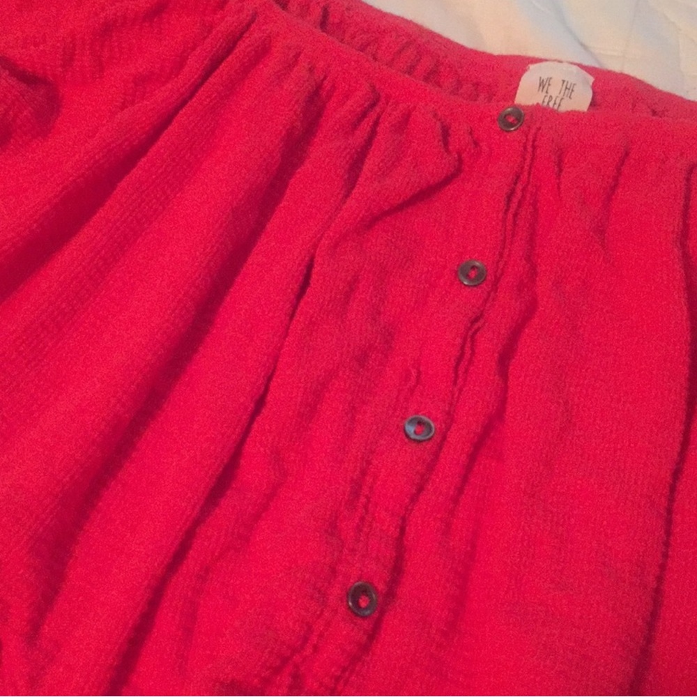 Free People Mint Julep Ruffle Top - Picture 7 of 8